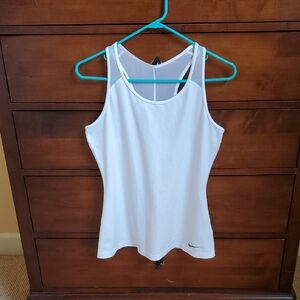 Nike Women's White Tank Top Size Medium